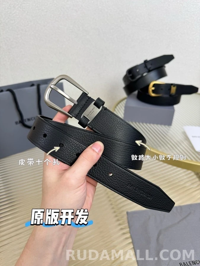 발렌시아가 발렌시아가 로고 플레이트 레더 벨트 상세 이미지