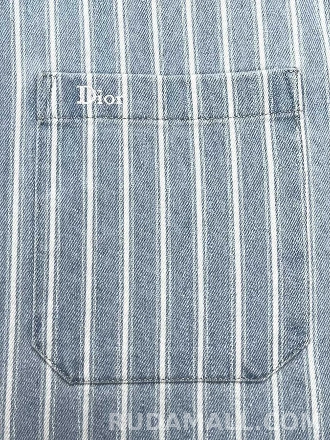 디올 디올 스트라이프 오버셔츠 상세 이미지