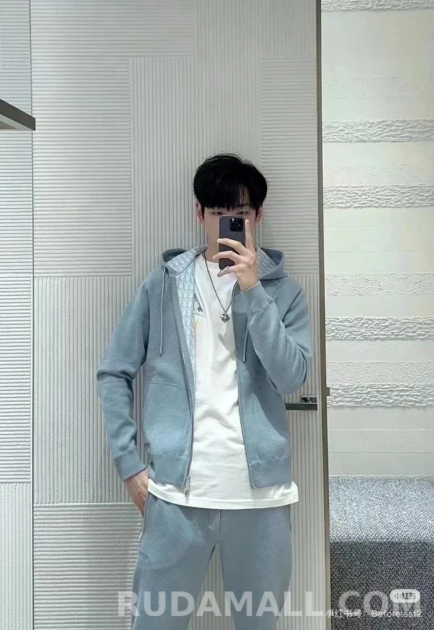 디올 디올 오블리크 패턴 후드 맨투맨 상세 이미지