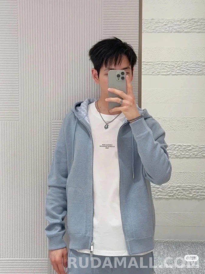 디올 디올 오블리크 패턴 후드 맨투맨 상세 이미지
