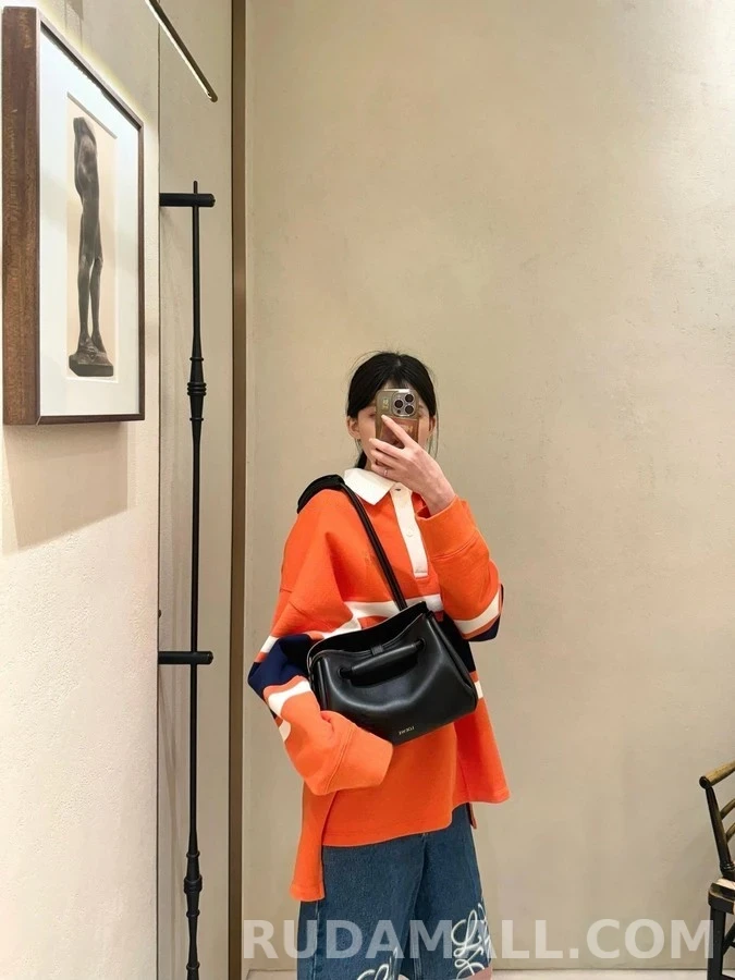 로에베 로에베 배색 스트라이프 긴팔 폴로 티셔츠 상세 이미지