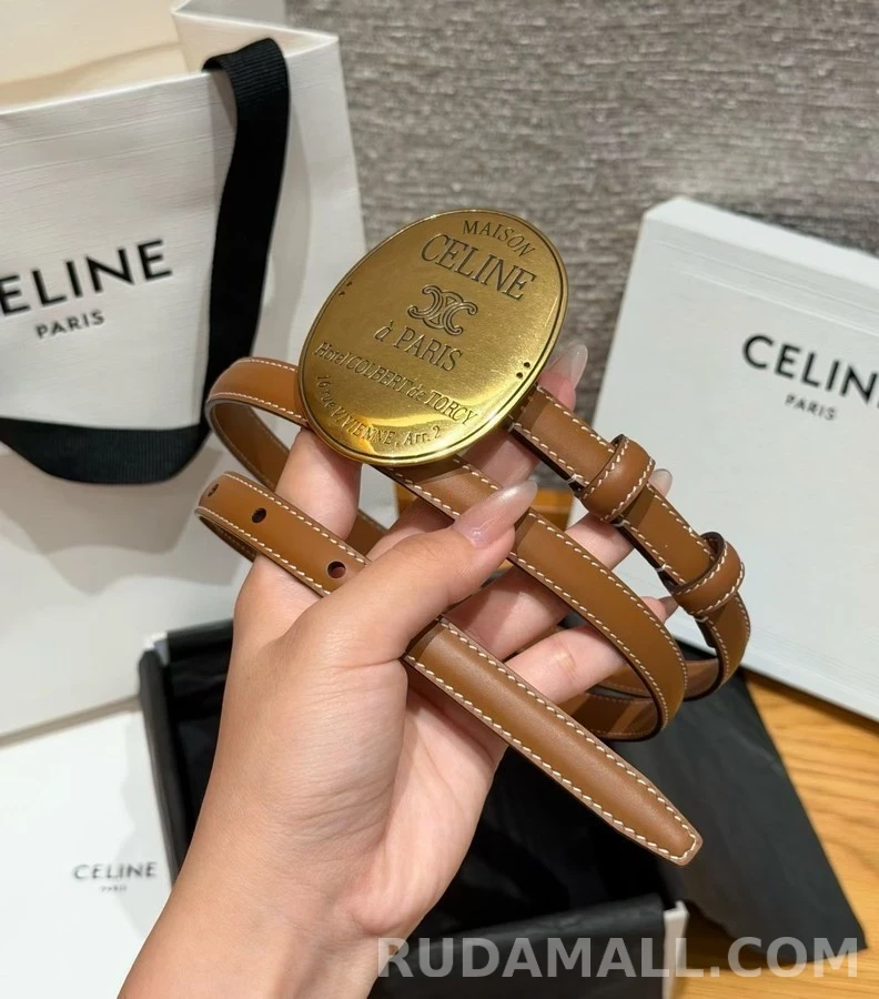 셀린느 셀린느 파리 로고 버클 벨트 상세 이미지
