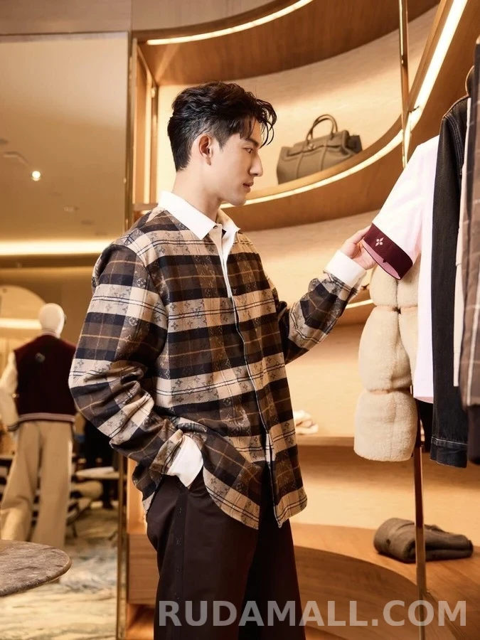 루이비통 루이비통 격자 체크 셔츠 상세 이미지