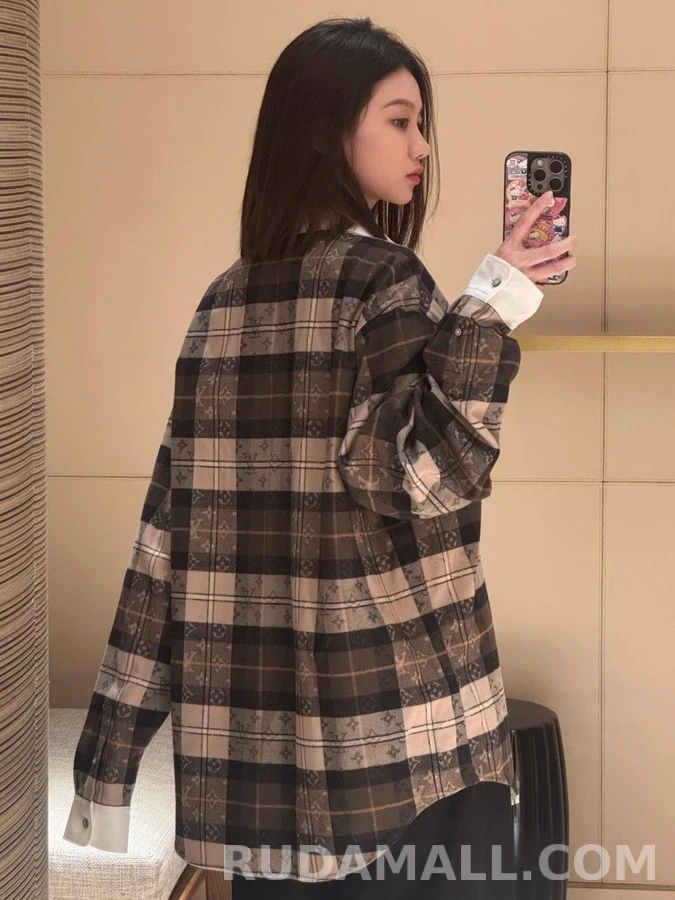루이비통 루이비통 격자 체크 셔츠 상세 이미지