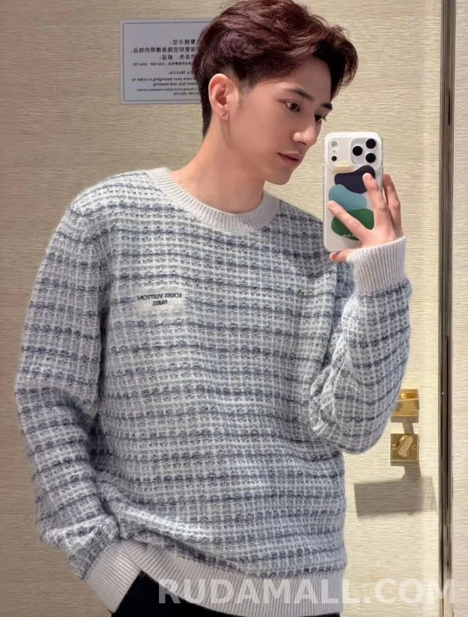 루이비통 루이비통 로고 와플 니트 상세 이미지