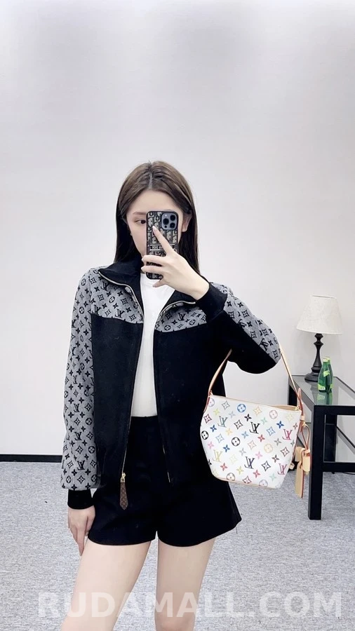루이비통 루이비통 모노그램 배색 울 자켓 상세 이미지
