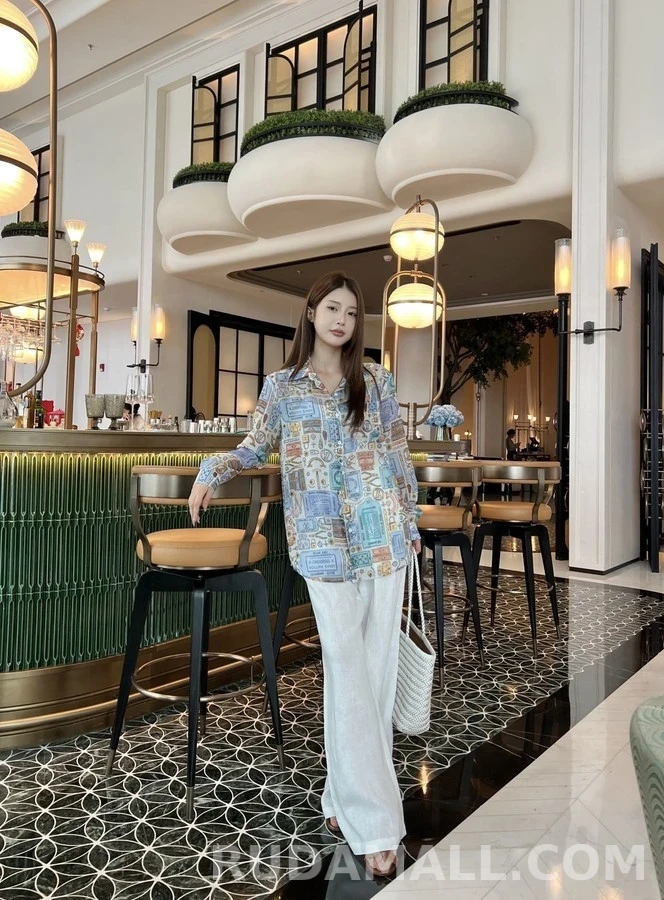 루이비통 루이비통 모노그램 패턴 셔츠 상세 이미지