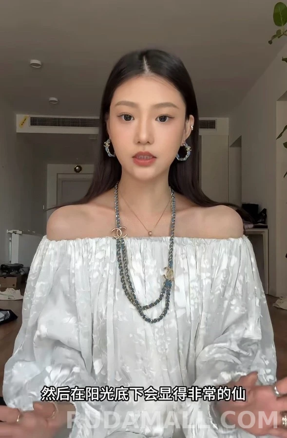 샤넬 샤넬 데님 체인 더블C 귀걸이 상세 이미지