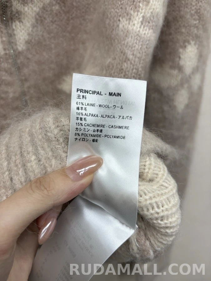 루이비통 루이비통 모노그램 퍼지 집업 니트 상세 이미지