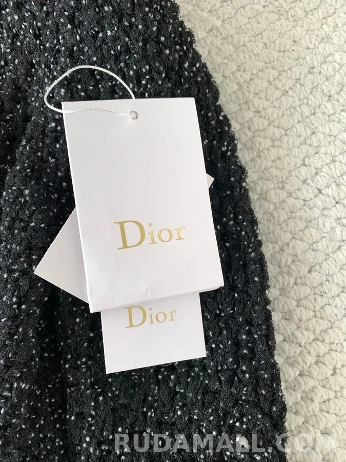 디올 디올 스펙클 하이넥 진주 버튼 가디건 상세 이미지