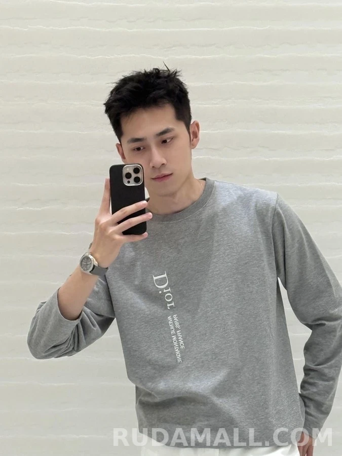 디올 디올 몽테인 레터링 긴팔 티셔츠 상세 이미지