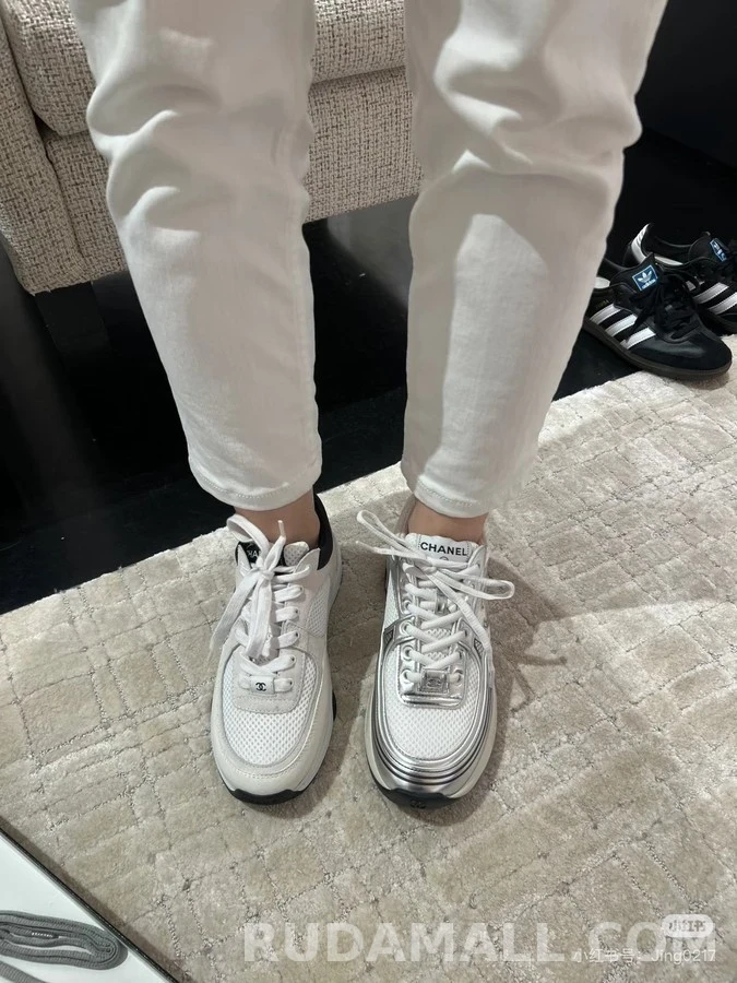 샤넬 샤넬 메탈릭 배색 스니커즈 상세 이미지