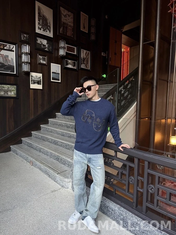 에르메스 에르메스 더블 앵커 자수 스웨터 상세 이미지