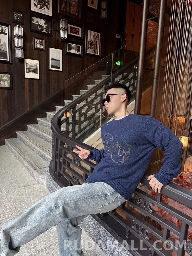 에르메스 에르메스 더블 앵커 자수 스웨터 상세 이미지