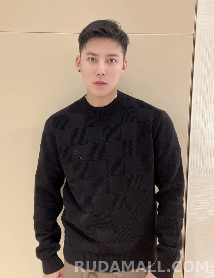 루이비통 루이비통 다미에 라운드넥 니트 상세 이미지