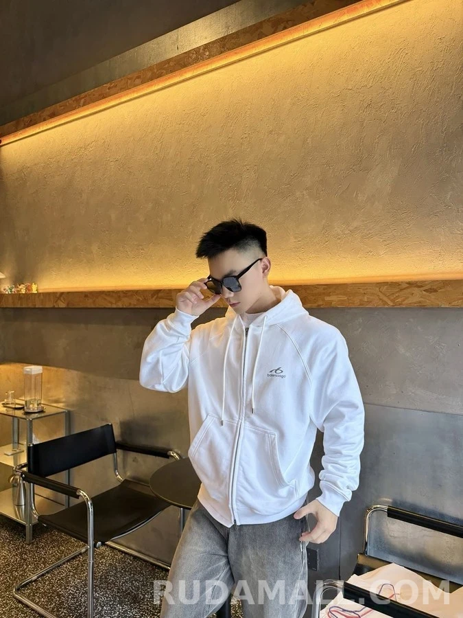 발렌시아가 발렌시아가 Bodies 로고 프린트 후드 집업 상세 이미지