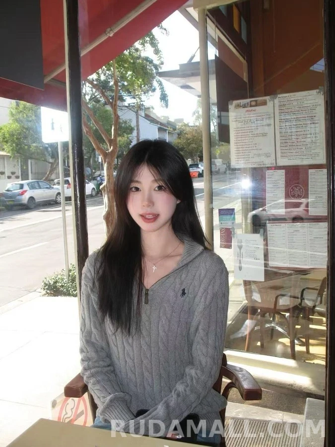 폴로 랄프 로렌 폴로 랄프 로렌 꽈배기 쿼터집 니트 상세 이미지