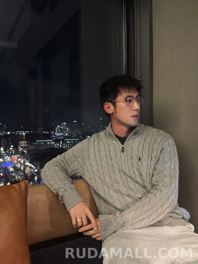폴로 랄프 로렌 폴로 랄프 로렌 꽈배기 쿼터집 니트 상세 이미지