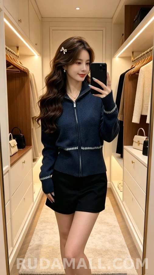 디올 디올 스노우플레이크 자카드 니트 가디건 상세 이미지