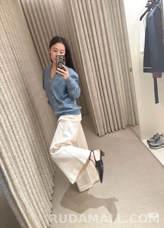 샤넬 샤넬 페이턴트 뾰족코 슬링백 힐 상세 이미지