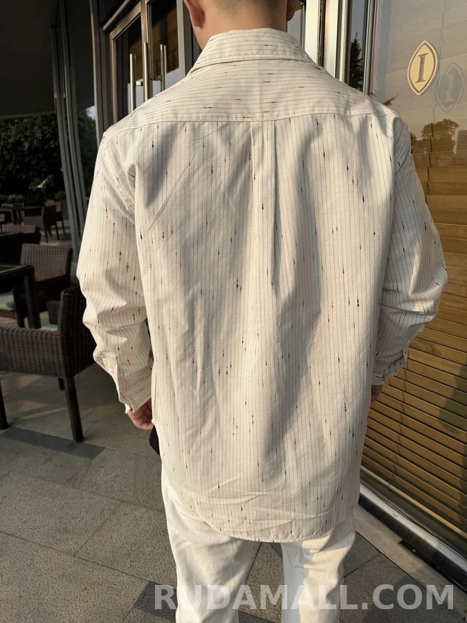 샤넬 샤넬 별점 자수 스트라이프 셔츠 상세 이미지