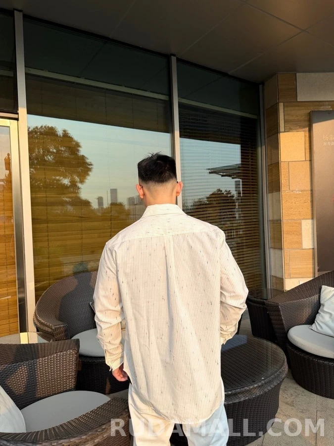 샤넬 샤넬 별점 자수 스트라이프 셔츠 상세 이미지