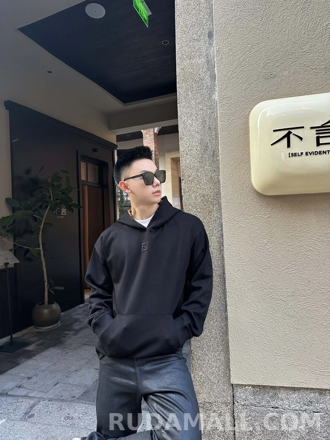 펜디 펜디 로고 자수 후드 상세 이미지