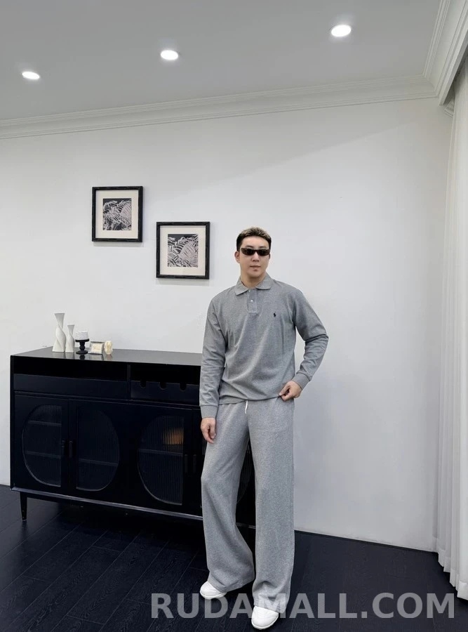 폴로 랄프 로렌 폴로 랄프 로렌 자수 긴팔 폴로 티셔츠 상세 이미지