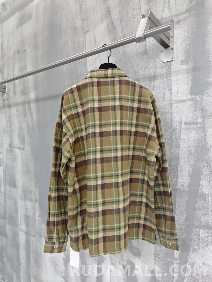 크롬하츠 크롬하츠 격자무늬 은도금 셔츠 재킷 상세 이미지
