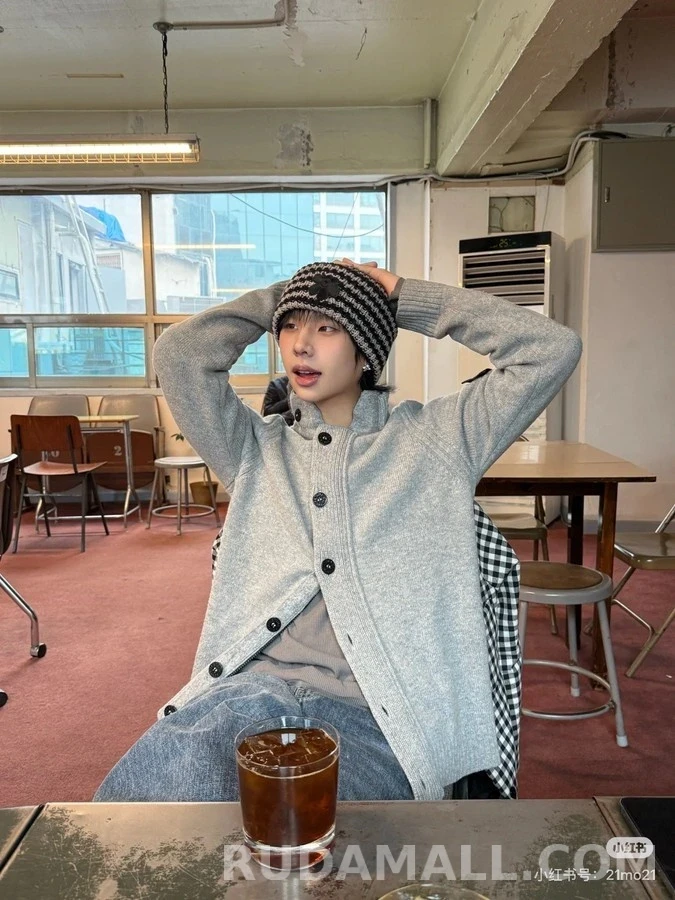 스톤아일랜드 스톤 아일랜드 슬리브 패치 카라 가디건 상세 이미지