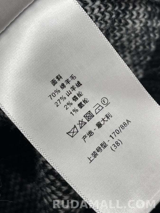 디올 디올 페어 아일 눈꽃 패턴 니트 상세 이미지