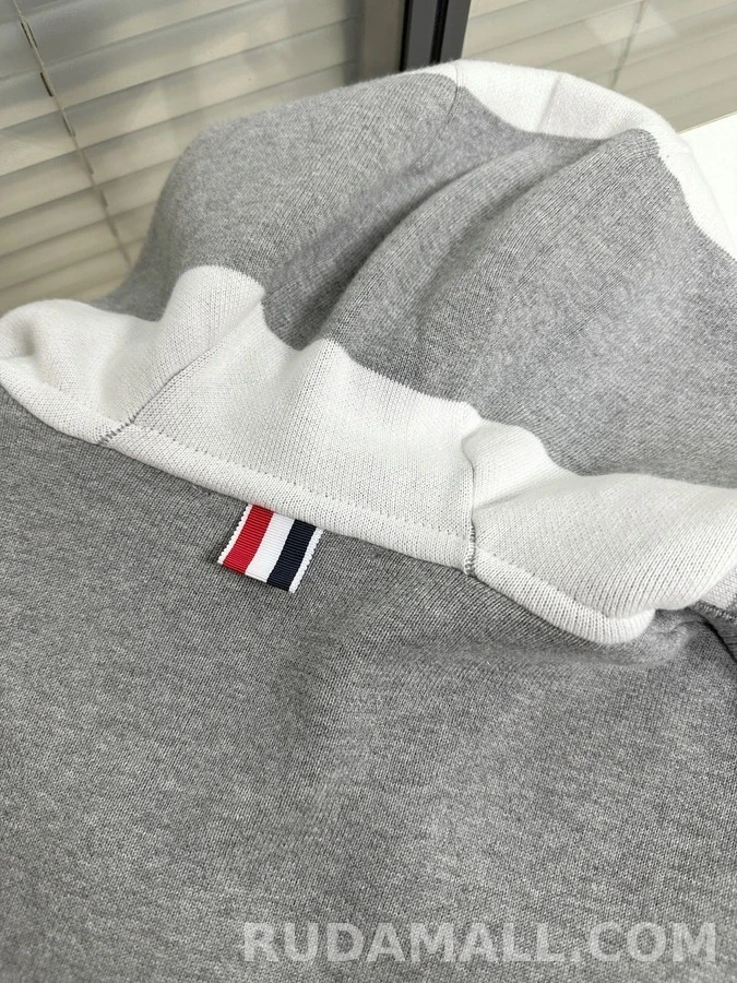 톰브라운 톰브라운 삼선 탭 후드 티셔츠 상세 이미지