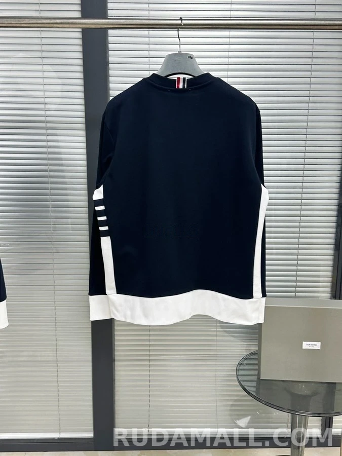 톰브라운 톰브라운 배색 맨투맨 상세 이미지