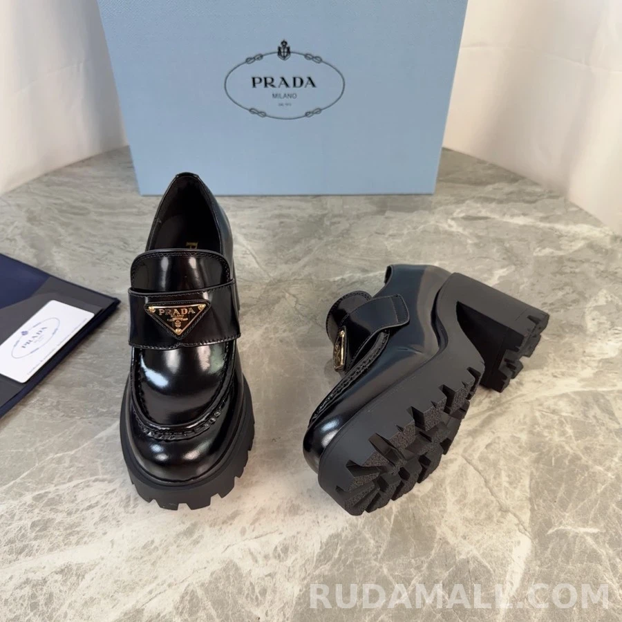 프라다 프라다 러그솔 힐 로퍼 상세 이미지
