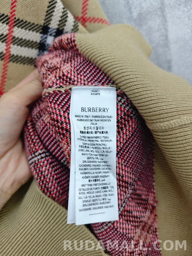버버리 버버리 체크 패턴 가디건 상세 이미지