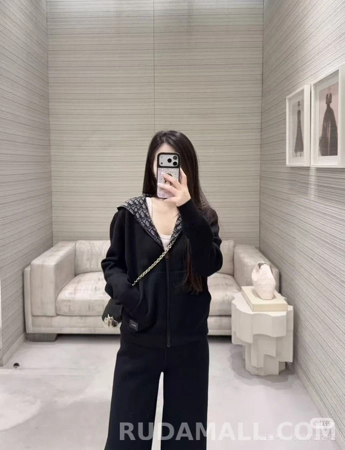 디올 디올 리버서블 캐시미어 울 후드 가디건 상세 이미지