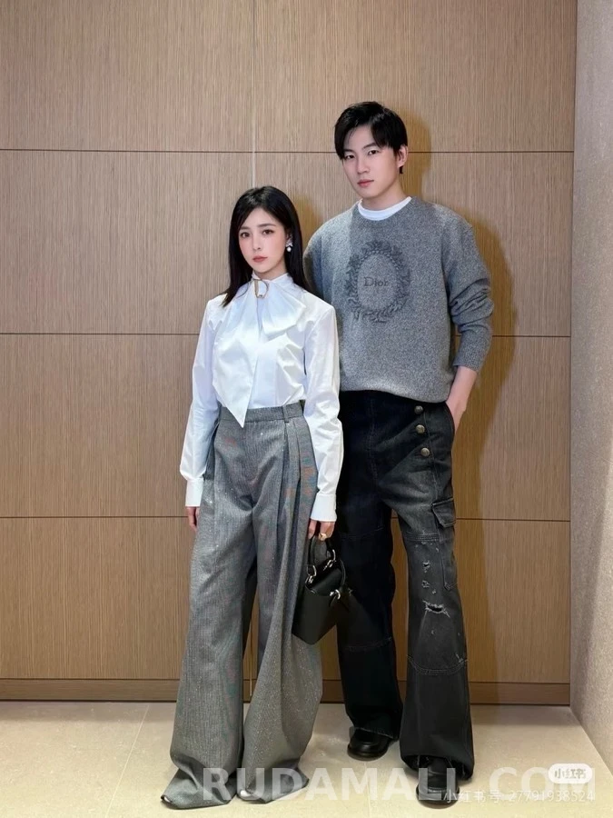 디올 디올 올리브잎 화환 자수 니트 상세 이미지