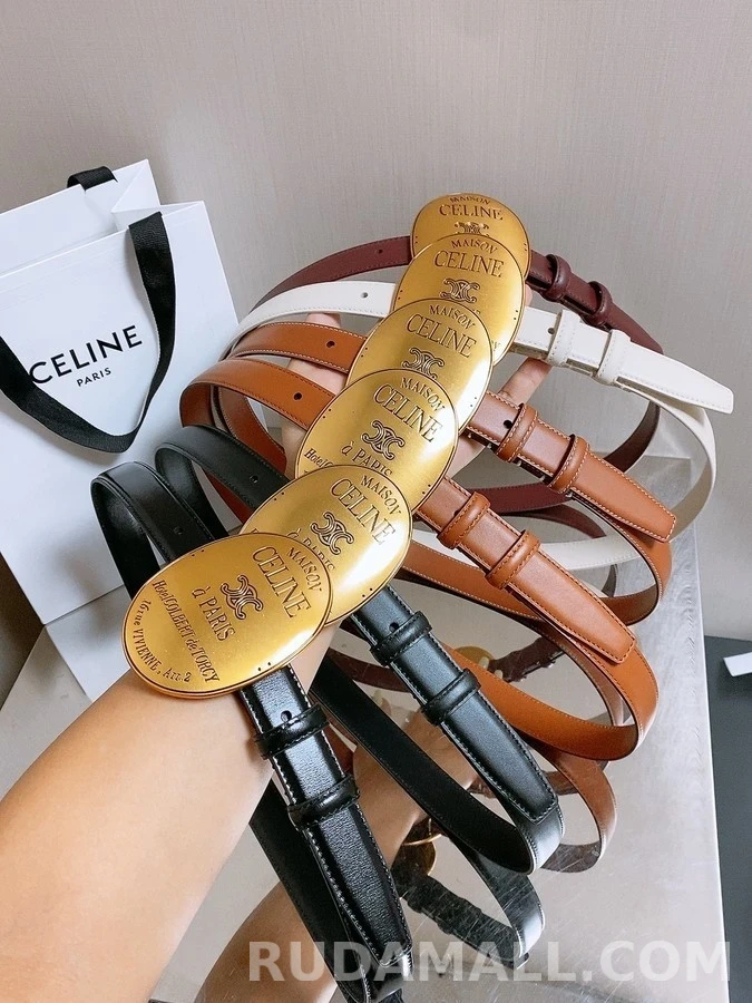 셀린느 셀린느 메종 타원형 버클 벨트 상세 이미지