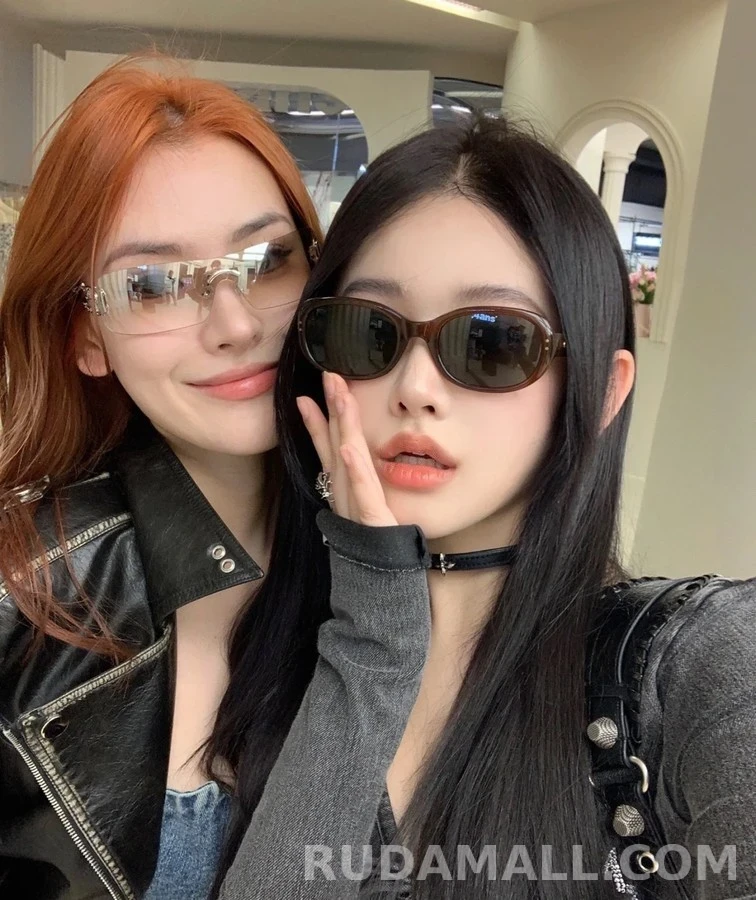 디올 디올 로고 템플 선글라스 상세 이미지