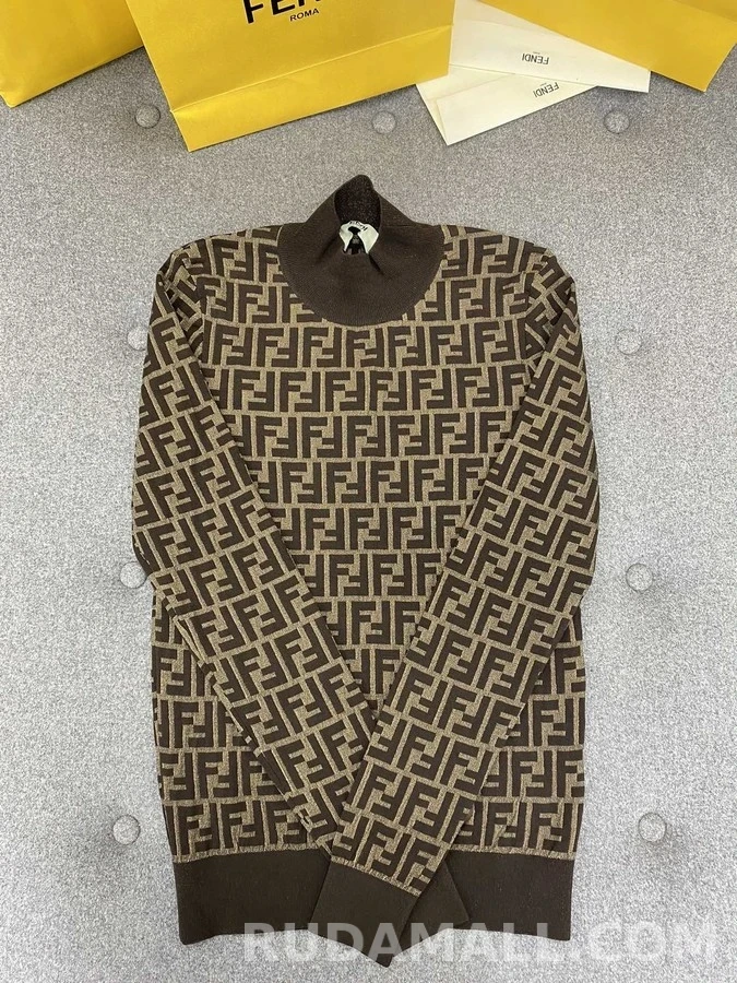 펜디 펜디 모노그램 터틀넥 긴팔 티셔츠 상세 이미지