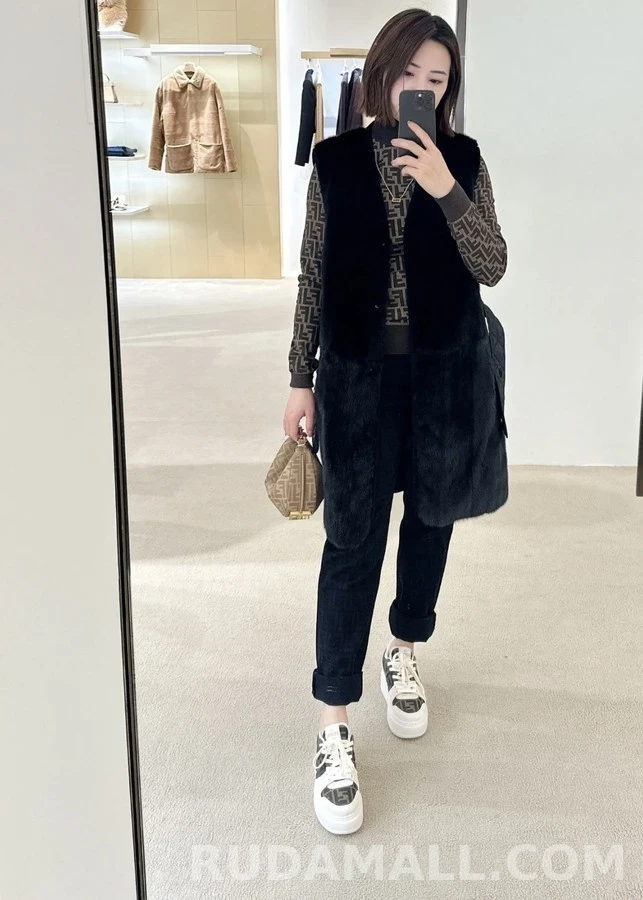 펜디 펜디 모노그램 터틀넥 긴팔 티셔츠 상세 이미지