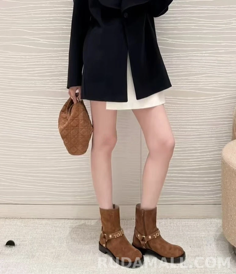 디올 디올 라운드 토 하네스 스트랩 숏부츠 상세 이미지
