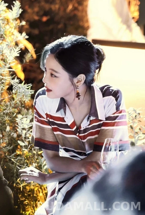 샤넬 샤넬 컬러 스택 비즈 드롭 귀걸이 상세 이미지