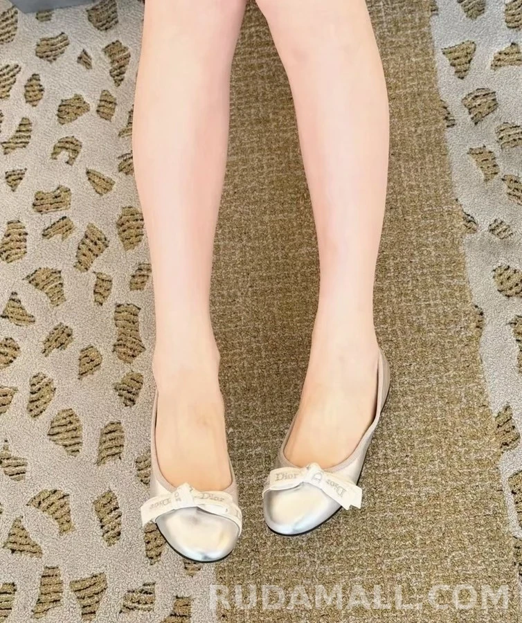 디올 디올 리본 발레리나 플랫 상세 이미지