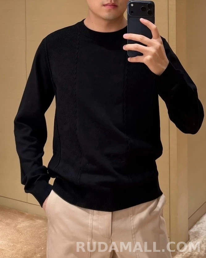 루이비통 루이비통 모노그램 패널 긴팔 티셔츠 상세 이미지