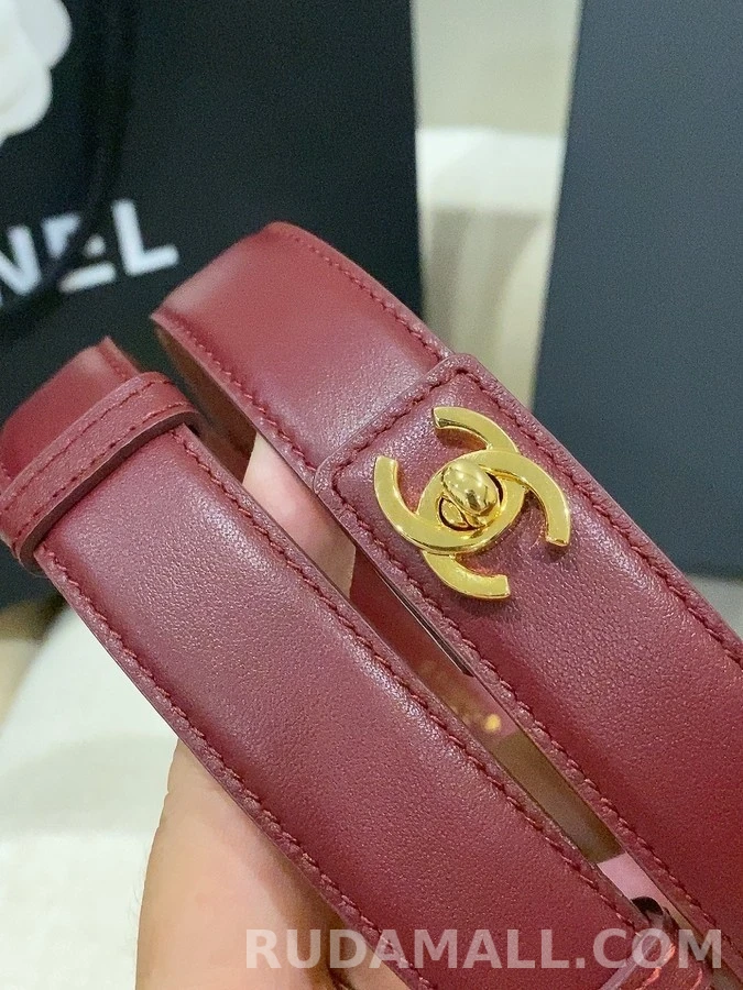 샤넬 샤넬 25mm 레더 벨트 상세 이미지