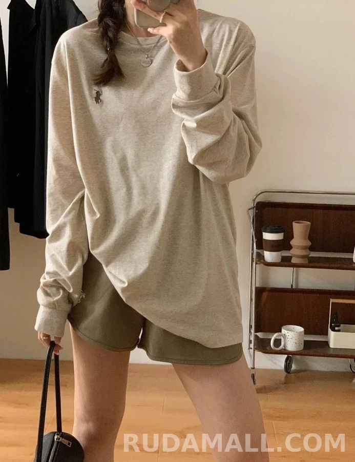 폴로 랄프 로렌 폴로 랄프 로렌 포니 자수 롱슬리브 티셔츠 상세 이미지