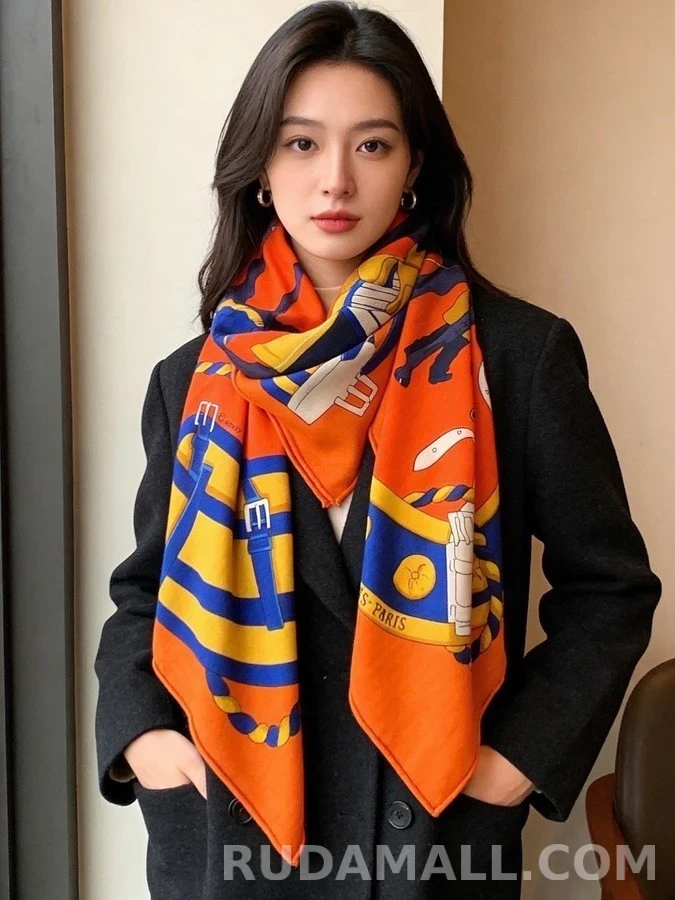 에르메스 에르메스 승마 모티브 실크 스카프 상세 이미지