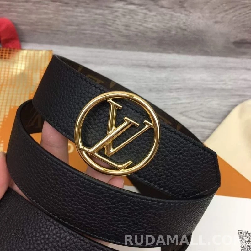 루이비통 루이비통 LV 서클 35mm 리버서블 벨트 모노그램 상세 이미지
