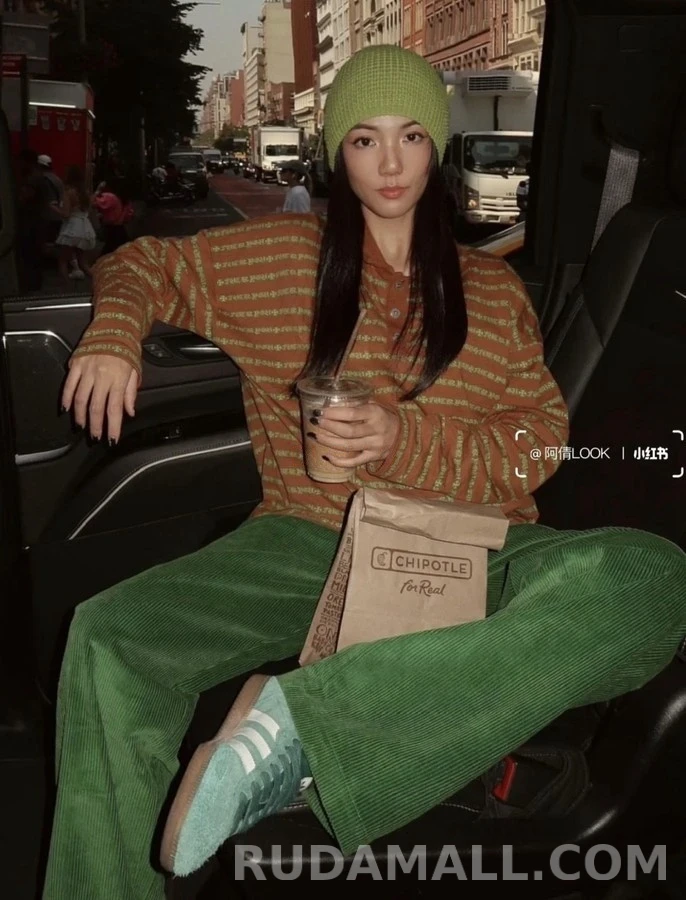 크롬하츠 크롬하츠 십자가 패턴 긴팔 폴로 티셔츠 상세 이미지